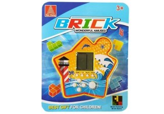 GRA ELEKTRONICZNA KIESZONKOWA BRICK TETRIS ŻÓŁTY