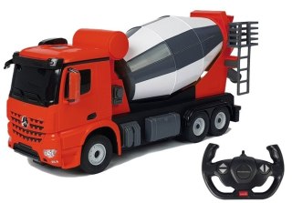 AUTO R/C MERCEDES-BENZ AROCS RASTAR 1:14 CZERWONE NA PILOTA