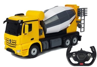 AUTO R/C MERCEDES-BENZ AROCS RASTAR 1:14 ŻÓŁTE NA PILOTA