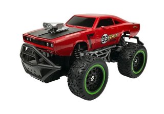 AUTO ZDALNIE STEROWANE R/C 6.5 KM/H WYSOKIE KOŁA CZERWONE