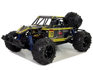 AUTO TERENOWE BUGGY ZDALNIE STEROWANE 1:18 ŻÓŁTY ENOZE 9303E 45 KM/H