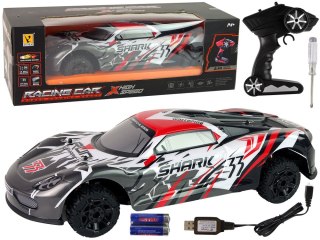 AUTO SPORTOWE R/C 1:8 SZARY BIAŁY