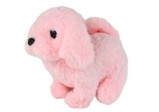 CHODZĄCY PIESEK ZABAWKA INTERAKTYWNA SZCZEKAJĄCY RÓŻOWY