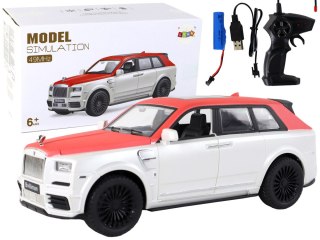 AUTO R/C 1:20 BIAŁO-CZERWONE SAMOCHÓD PILOT