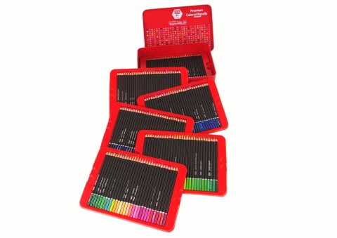 ZESTAW MAŁEGO ARTYSTY W METALOWYM POJEMNIKU KREDKI 180SZT.