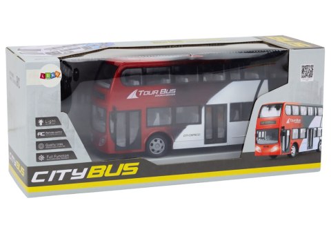 AUTOBUS DWUPIĘTROWY ZDALNIE STEROWANY RC ŚWIATŁA