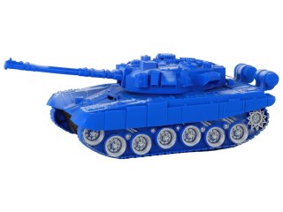 CZOŁG R/C ZDALNIE STEROWANY ŚWIATŁA DŹWIĘK NIEBIESKI 1:18 27MHZ