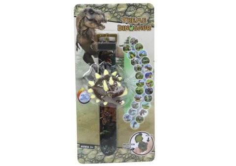 ZEGAREK PROJEKTOR 3D DINOZAUR TRICERATOPS 22CM x 5CM x 3CM