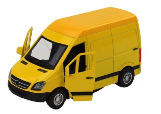 AUTKO DOSTAWCZE 1:32 ŚWIATŁA DŹWIĘKI CZERWONY CZARNY ŻÓŁTY BIAŁY