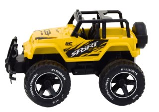 AUTKO SAMOCHÓD TERENOWY ZDALNIE STEROWANY RC 1:18 ŻÓŁTY