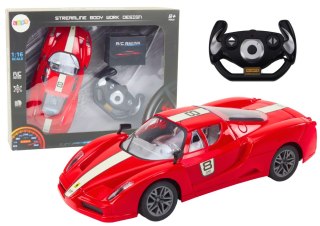 AUTO SPORTOWE ZDALNIE STEROWANE NA PILOTA 1:16 R/C CZERWONE