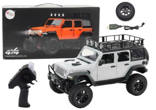 AUTO TERENOWE ZDALNIE STEROWANE RC 2.4G NAPĘD 4x4 SZARY