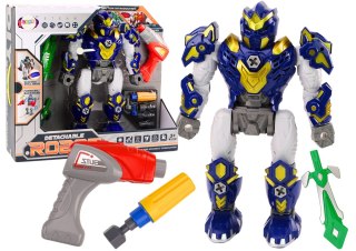 ROBOT DO SKRĘCANIA BROŃ WIERTARKA ŚRUBOKRĘT ŚWIATŁA DŹWIĘK GRANATOWY