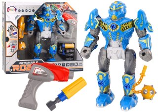 ROBOT DO SKRĘCANIA BROŃ WIERTARKA ŚRUBOKRĘT ŚWIATŁA DŹWIĘK NIEBIESKI