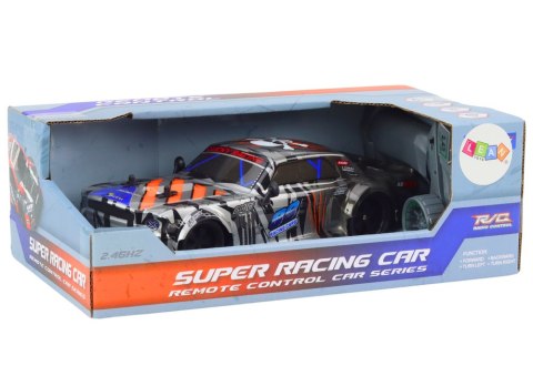 ZDALNIE STEROWANE SPORTOWE AUTO RC 1:18 SZARE