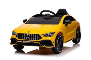 AUTO DLA DZIECI NA AKUMULATOR MERCEDES CLA 45S AMG ŻÓŁTY 4x4