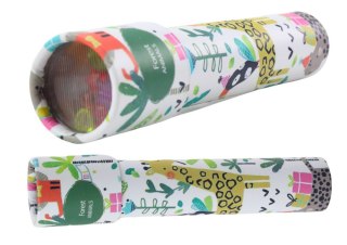 KALEJDOSKOP DZIECIĘCY WZORKI KOLORY BIAŁY ZWIERZĘTA