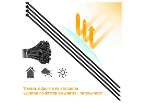 OPASKI ZACISKOWE KABLOWE DO KABLI ZIPERKI TRYTKI TRYTYTKI 300x3.6 MM