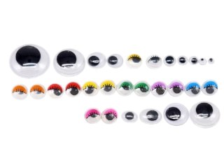 ZESTAW OCZEK SAMOPRZYLEPNYCH RUCHOME KOLOROWE ORGANIZER 750 SZT.