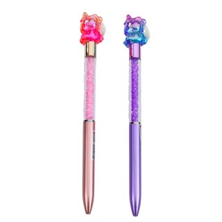 DŁUGOPIS ŻELOWY Z FIGURKĄ JEDNOROŻCA KOLOROWY CZARNY TUSZ MIx