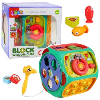 ZABAWKA EDUKACYJNA KOSTKA INTERAKTYWNA WIELOFUNKCYJNA 8W1
