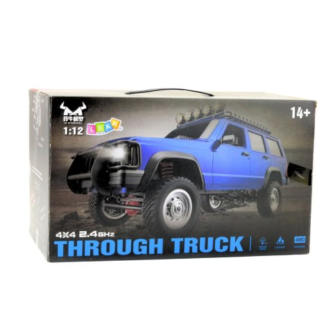 SAMOCHÓD TERENOWY MN78 ZDALNIE STEROWANY RC NAPĘD 4x4 NIEBIESKI 1:12