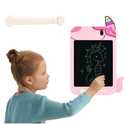 ZNIKOPIS TABLICA DO RYSOWANIA PISANIA LCD RYSIK JEDNOROŻEC RÓŻOWY