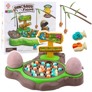 GRA ZRĘCZNOŚCIOWA ŁOWIENIE DINOZAURÓW WĘDKI MAGNETYCZNE DŹWIĘKI