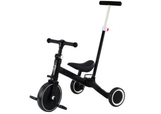 ROWER TRÓJKOŁOWY PRO50 ROWEREK Z RĄCZKĄ DO PROWADZENIA CZARNY