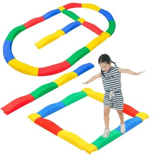 ŚCIEŻKA SENSORYCZKA DESKI RÓWNOWAŻNE 16 DESEK ŁĄCZENIA