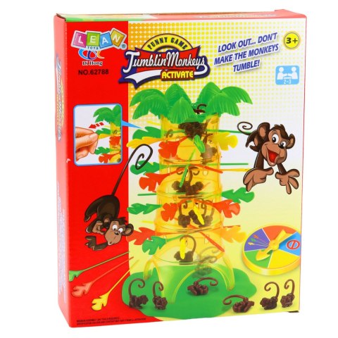 Gra Zręcznościowa Rodzinna Spadające Małpki Drzewo Palma Koło Losujące