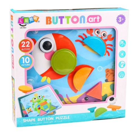 Kreatywne Puzzle Geometryczne Mozaika Układanka Edukacyjna 35 el.