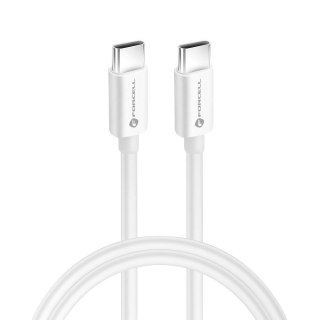 Kabel USB C do USB C Forcell F-Energy QC4.0 PD 3A 60W 0,25 m C338 biały