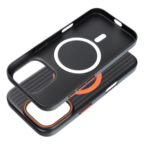 Futerał do iPhone 16 PLUS Simply zgodny z MagSafe tytanowy czarny