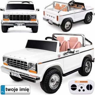 Auto na akumulator Dwu Osobowy Klasyczny Ford Bronco Autko Pickup PA0338