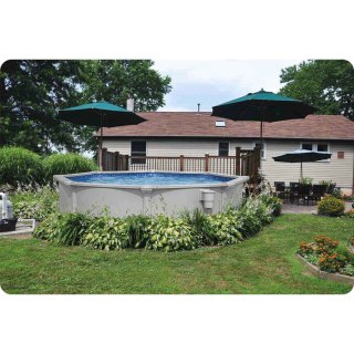 Basen ogrodowy panelowy całoroczny 366 x 122 cm 13w1 Bestawy 56574