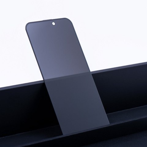 Szkło Hartowane OG 6D Premium Privacy Glass - do Iphone 15 Plus czarny