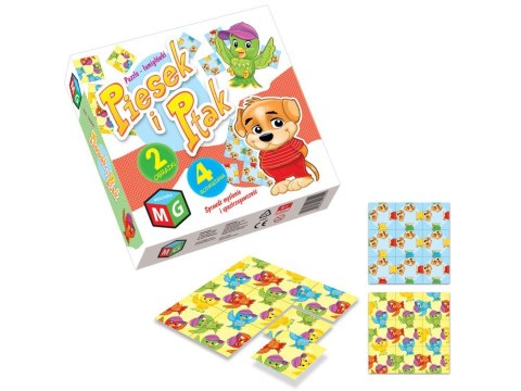 Multigra Układanka 2w1 puzzle Piesek i Ptak ZA4033