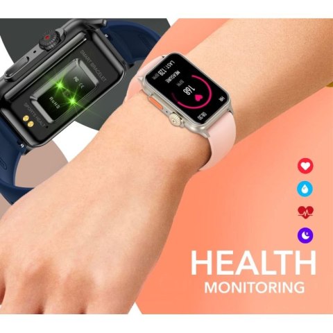 Smartwatch Damski RUBICON RNCF06 Tytan/Orange SMARUB221 N/A