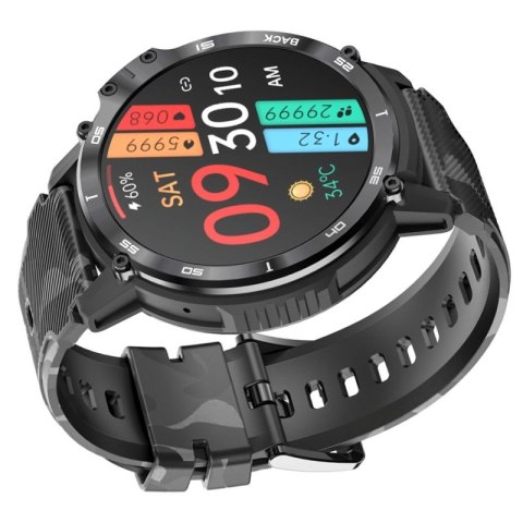 Smartwatch Męski RUBICON RNCF08 Black/Moro SMARUB232 N/A