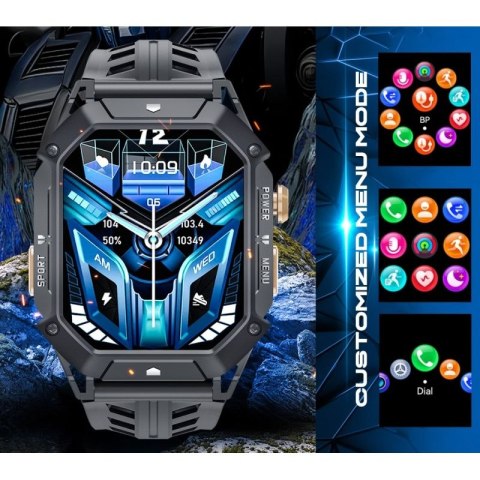 Smartwatch Męski Rubicon RNCF24-1 BLACK N/A