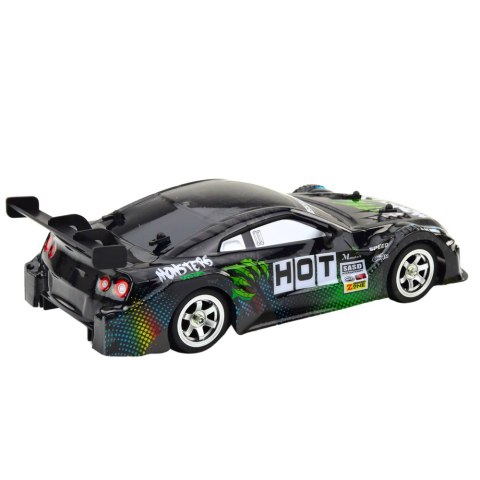 Samochód Wyścigowy Auto Do Driftu RC Czarno Zielone 30km/h 1:16