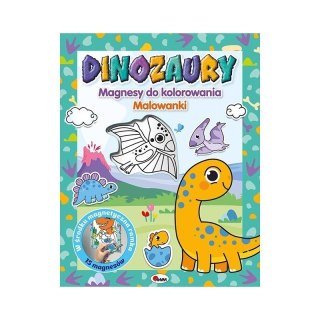 Magnesy do kolor. dinozaury AWM WYDAWNICTWO