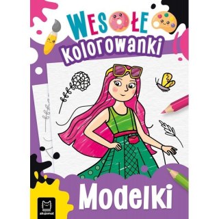 Modelki wesołe kolorowanki AKSJOMAT