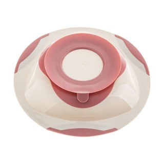 Talerzyk z przyzsawką róż/szar AKUKU