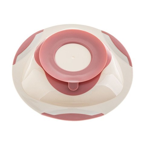 Talerzyk z przyzsawką róż/szar AKUKU