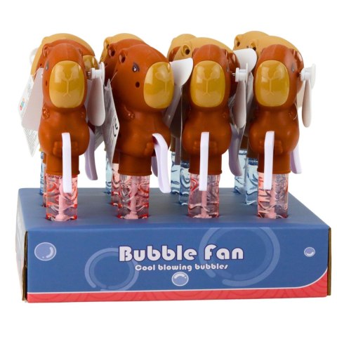 Bańki Mydlane Kapibara Wiatraczek 2w1 Różdżka 3 Oczka Do Baniek 19cm Mix