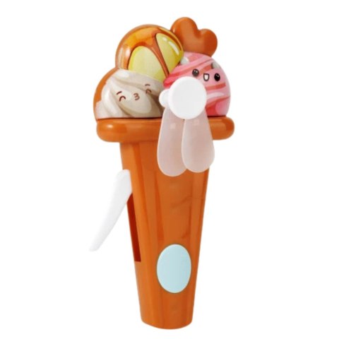 Wiatraczek Wentylator Dla Dzieci Mechaniczny Napęd Lody Mix Kolor