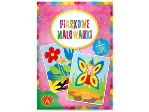 ALExANDER PIASKOWE MALOWANKI ZESTAW KREATYWNY 2 WZORY WRÓŻKA KWIATY ZA5535