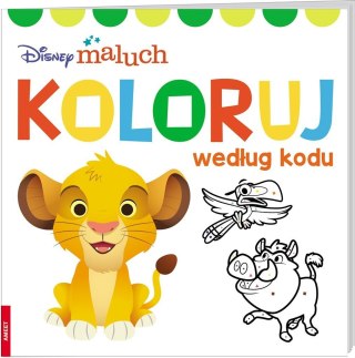 DISNEY MALUCH. KOLORUJ WEDŁUG KODU